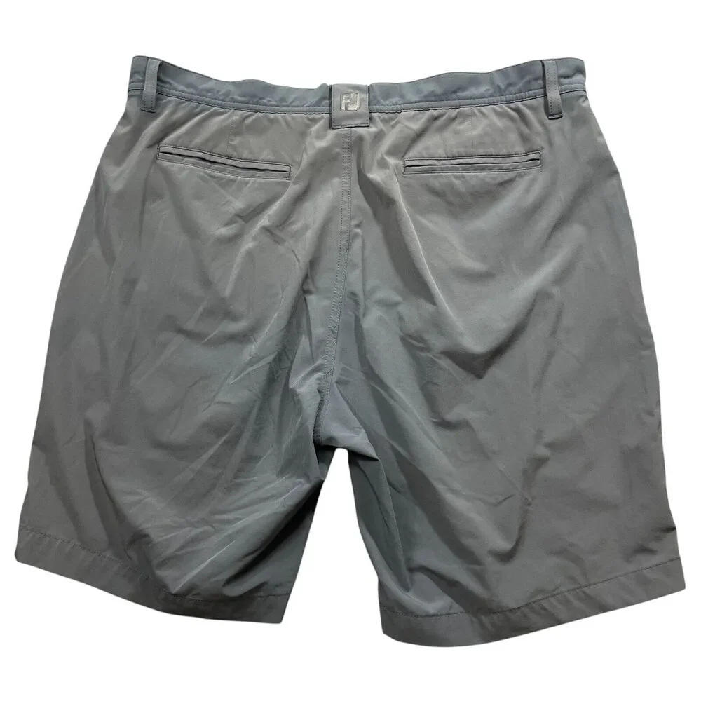 FootJoy 38 Men's Shorts Zipper Grey Bermuda‎ Pockets